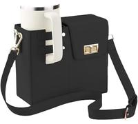 HiTotes Stanley Cup Purse Holder Water Bottle Bag with Strap Crossbody Bag for Stanley Cup Portable Water Bottle Purse