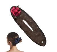 Hitrod Flower Hair Bun Roller, Ball Hair Bun Roller, Simple, Quick Snap Roll Hair Tool, Non-Slip Flexible Bun Maker for Girls, Long Hair Curlers, Bun Maker