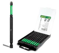 HitScrews PH3 Anti-Slip Impact Driver Bits 4" Long Screwdriver Bit #3 10Pcs | PH3 Impact Driver Bit,New Laser-Etched Micro-Slip, S2 Alloy Steel ,CNC Tip, 1/4" Hex Shank For Power Drill & Heavy-Duty DIY