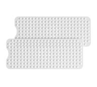 HITSLAM Non Slip Bath Mat for Tub, 101 x 40cm, White, 2 Pack