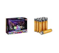 Hitster Bingo Music Board Game, 2-6 players, DE, 16+, & Amazon Basics AAA Alkaline 12 pack, 10yr shelf