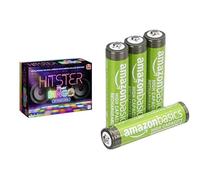 Hitster Bingo Music Board Game, 2-6 players, DE, 16+, & Amazon Basics AAA Rechargeable 4 pack, 850mAh