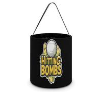 Hitting Bombs Golf Ball Halloween Tricking Or Treating Bucket Bags Reusable Candy Basket Tote Pumpkin Party Favor Bag