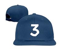 Hittings Adult Chance The Rapper No.3 Coloring Book Flat Bill Baseball Cap Unisex Navy