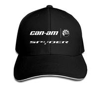 Hittings Can Am Spyder Logo Snapback Hats/Baseball Hats/Peaked Cap Black