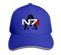 Hittings Mass Effect Alliance N7 Special Forces Flex Baseball Cap White Royalblue