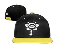 Hittings Sunny Fish6hh Unisex Adjustable Undertale Flowey HipHop Baseball Caps Hat For Kids Teenager Yellow