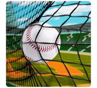 Hittop Sport Net Baseball Nets,Over 12 Sizes from 10 to 50 feet Baseball Softball Backstop Nets with 33 feet Nylon Rope, Heavy Duty Hitting Practice for for Backyard,Garage, Basement.