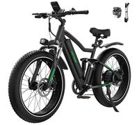 HITWAY 26" 4.0 Fat Tire Electric Bike,Electric Bicycle with 250Watt Moter 48V 15Ah Lithium Battery, 7 Speed Gear E Mountain Bike,range 70-150km, max.25km/h