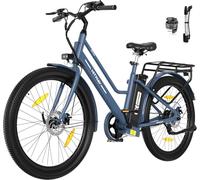 HITWAY 27.5" Electric Bike - 250W Motor, 36V13AH battery max. 50-100km Range, citybike Ebike for City Commuting for Women & Beginners,with APP