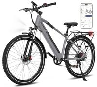 HITWAY 29” E-bike Electric Bike for Adults, Commute Ebike with Removable 36V 12.8Ah Battery, 50-80KM Range, 250W Motor 25km/h, 7-Speed Electric Mountain Bike with APP, E-MTB City Bicycle For Men Women