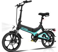 HITWAY BK2 Electric Bike, Folding Electric Bicycle with LCD Display, 25Km/h,16inch, 5 Riding Modes, 25KG Capacity, Compact Foldable Ebike, City E bike, 2025