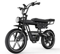 HITWAY BK30 Fat Tire 20" x 4.0" Electric Bike,Pedal Assist Bicycle for Adults,48V 23.4Ah Battery, 25 km/h, 7-Speed, 90-180 km Range - Commuter & Off-Road E-Bike, Unisex