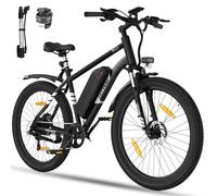 HITWAY Electric Bike E Mountain Bike, 27.5/26 inch Electric Bicycle Commute E-bike with 36V13Ah/48V15Ah Removable Battery, 7 Speed, range 60-100km