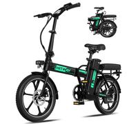 HITWAY Folding Electric Bike, 16" Commuter E-Bike, 36V 13Ah Battery | Foldable Design, 36V 13Ah Battery, 250W Motor, 16" Tires and up to 100 km Range - Ideal for Daily Commuting.