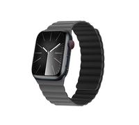 HITZEE Double Sided Reversible Magnetic Strap Compatible with Apple Watch Straps 49/46(Series 10)/45/44/42mm, Breathable Soft Band for iWatch Ultra 2 Series 10 9 8 7 SE 5 4 3 2 1, Brown/Indigo