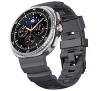 HITZEE Sport Straps Compatible with Samsung Galaxy Watch8 40 44mm/ Watch8 Classic Band 46mm for Men, Waterproof Silicone Sport Band Compatible for Watch8/ Watch8 Classic, Black