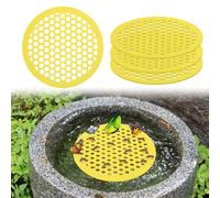 HIULLEN 4 Pcs Bee Floating Island, Garden Bee Drinker, Honeycomb Bee Feeder, Garden Insect Drinker Tray, Bee Cup For Feeding
