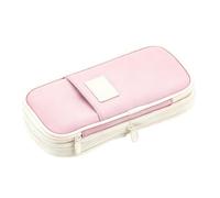 HIULLEN Big Capacity Pencil Pen Case, Pencil Case for Girls | Large Capacity Pencil Pouch, Expandable Pencil Case for Teen College Students School Adults and Office Supplies, Pink