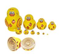 HIULLEN Duck Russian Nesting Doll, 10PCS Russian Nesting Dolls, Yellow Duck Russians Dolls, Cute Ducks Nesting Dolls for Christmas and Birthday Home Office Decoration