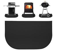 HIULLEN Fireproof Mat, Fibreglass, Black, 50 x 80 cm, Protection, Thermal