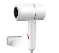 HIULLEN Hair Dryer, Travel Hairdryer, Fast Drying Ionic Hairdryer with Hot and Cold Button, Foldable Hair Dryer with 1 Concentrator, Portable Travel Hairdryer for Women Man Quickly Dry Hair (White)