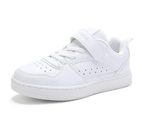 HIULYCENCE Kids Trainers Boys Grils Hook and Loop Sports Shoes Running Shoes Comfort Fsahion Sneakers White 12.5 UK Child