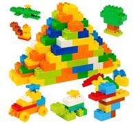 HIUME 240 Piece Large Building Blocks for Toddlers 3 and up, Classic Building Bricks Set for Kids of All Ages, Compatible with Duplo Building Bricks.