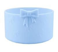 HIUSITY Bow Silicone Boot for Owala 32oz, Anti-Slip Protective Sleeve Bottom Bumper Protector for FreeSip, Twist, and Flip Stainless Steel Water Bottles Accessories,Dishwasher Safe and BPA Free-Blue