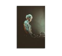 HIUSOUM Hip Hop Rapper MGK Machine Gun Kelly PosterPrinting Wall Art Posters Canvas Posters Artwork Gifts Room Aesthetics12x18inch(30x45cm) Unframe-style