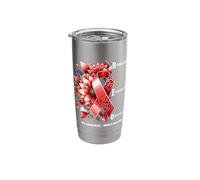 HIV Awareness Resilience Empowerment Determination Support Stainless Steel Insulated Tumbler