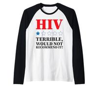 HIV One Star Terrible Would Not Recommend It Aids Awareness Raglan Baseball Tee
