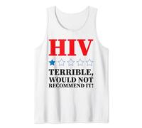 HIV One Star Terrible Would Not Recommend It Aids Awareness Tank Top