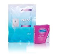 HIV Self Test INSTI® - Instant Results, 99% Accurate, CE Marked + 3 Free Pasante Regular Condoms