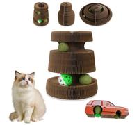 HivaolJoy Kitty Kurlz Cat Toy, Car Magic Organ Cat Scratching Board, Litty Reversible Infinity Toys Scratching, Cardboard,Kitten Scratcher Pads(1PC)