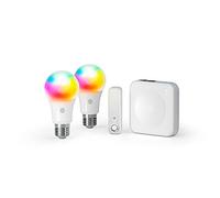 Hive 852003 Smart Lighting EUK-2x Colour E27 & Motion Sensor with Hub, White
