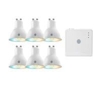 Hive Active Light Gu10 Smart Bulb Cool White To Warm White Dimmable With Hub 5.4 W 6 Bulb Uk7002505