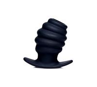 Hive Ass Tunnel Silicone Ribbed Hollow Anal Plug - Small