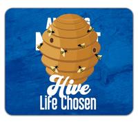 Hive Life Chosen Funny Bumblebee Bee Keeper Mouse Mat Pad 24cm x 19cm
