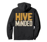 Hive-Minded Graphic Honeycomb Design Pullover Hoodie