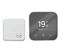 HIVE Mini Heating & Hot Water Thermostat & Receiver, White,Silver/Grey,Black