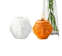 Hive Mold - Reusable Silicone Candle Crafts | Bee Pillar Candle Making Tool Soft Release Art Kit Creative Mold for School Studio Projects
