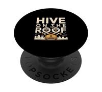 Hive On The Roof Beekeeping Urban Apiary Bee PopSockets Adhesive PopGrip