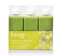 Hive Options Tea Tree Cream Wax Roller Depilatory Wax Cartridges 80g - Pack of 6