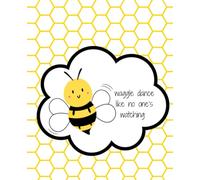 Hive Vibe Bumblebee Composition Notebook - Waggle Dance: Hive Vibes Bumblebee Series by Vine Street Design Company - 7.5" x 9.25", College Ruled, 100 Pages