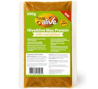 HiveAlive Max Protein Pollen Patty for Bees, 500g - High-protein bee feed with real pollen - Supports gut health & brood - Spring feed - Clean, easy application