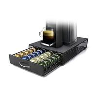 HiveNets Nespresso Vertuoline Capsule Drawer Compatible Vertuo Coffee Storage Metal 40 Pods Capacity