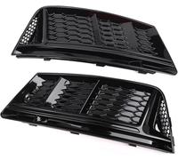Hiverni Double Bridge Grill for A4 For B9 2016-2018 2X for Gloss Black Honeycomb