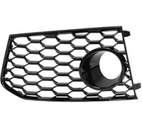 Hiverni Double Bridge Grill for RS6 2012-2018 Car Front Bumper Fog Light Racing Grille(L)