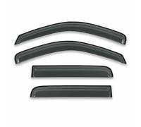 Hivernoi Car Headlight Eyebrows For Nissan for Navara 2015-2022 for Frontier NP300 D23 Double Cab Window Deflectors Wind Visor 4PCS Black